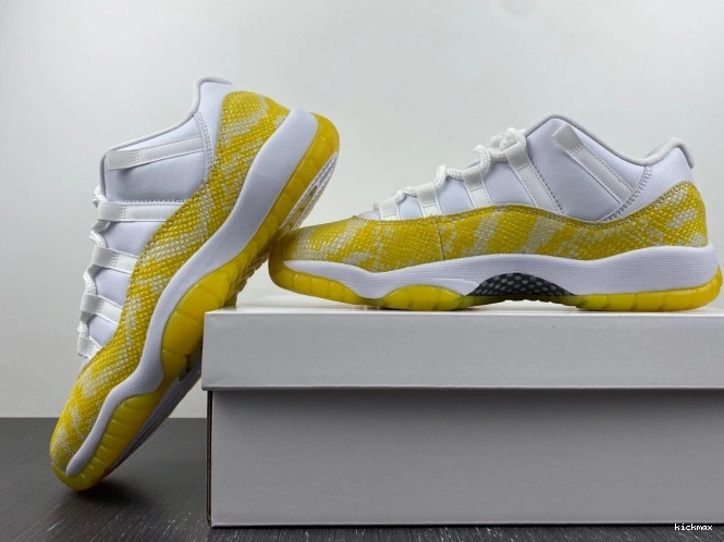 Rep AH7860-107 Snakeskin Air Jordan Low 11 WMNS Yellow 0726